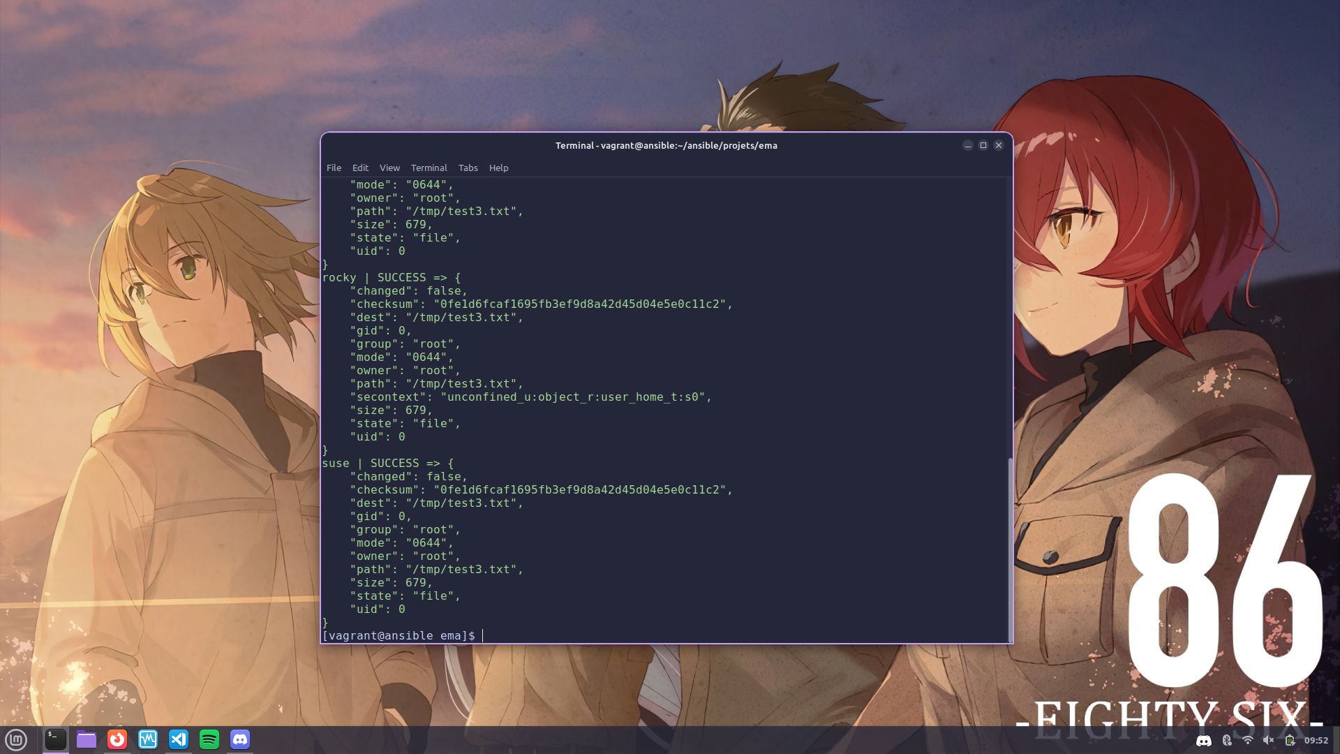 Copie de fichier avec le module copy et backup=true