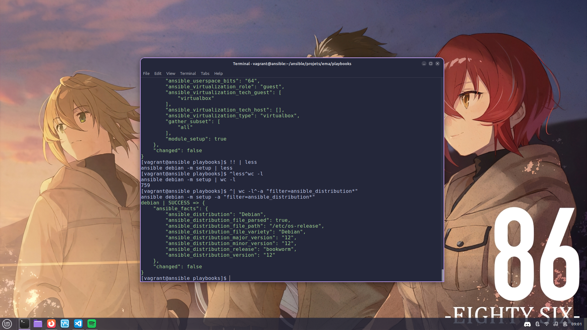 Filtrage des facts avec ansible_distribution*